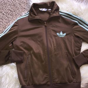 adidas jacket brown